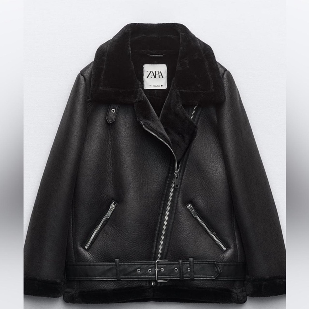 Zara Women’s Black Moto Jacket